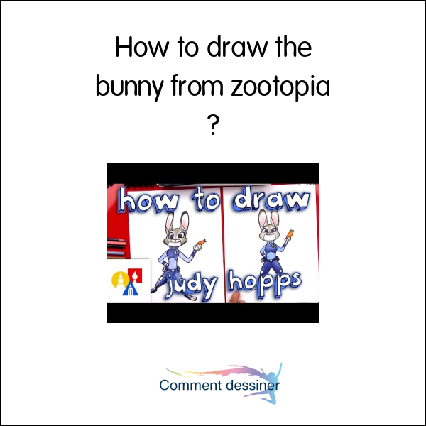 How to draw the bunny from zootopia